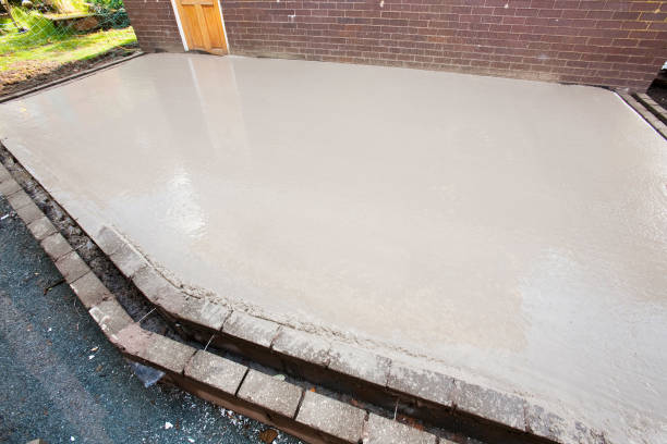 Concrete patio installation