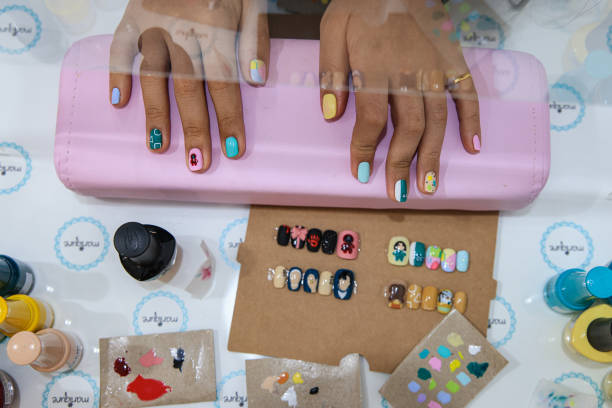 Nail salon manicure