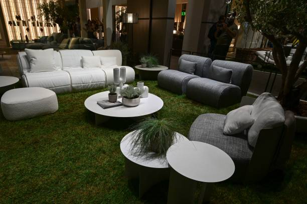 Modern living room furniture display
