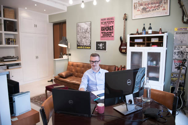 Web designer at desk