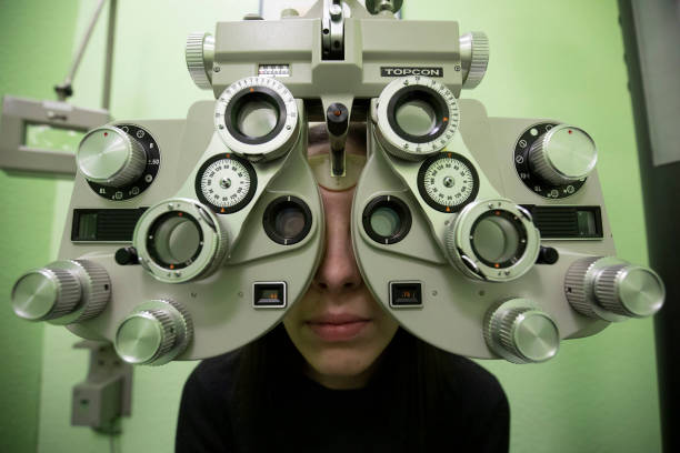 Optometrist eye exam