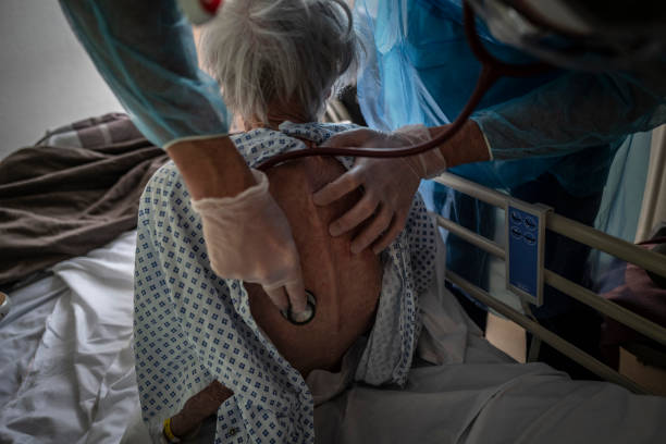 Doctor examining patient