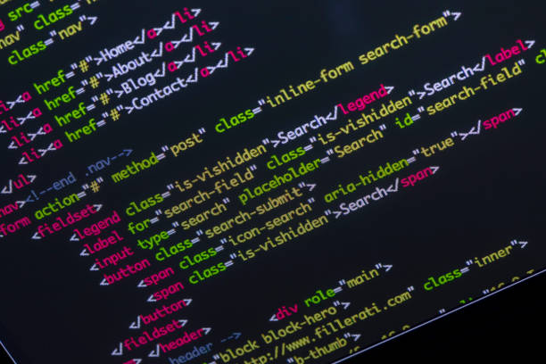 Web designer coding