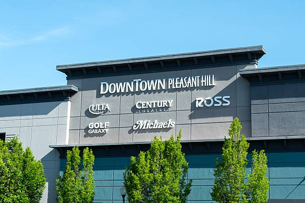 Modern shopping center exterior