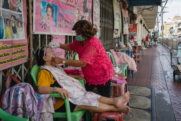 Salon waxing treatment