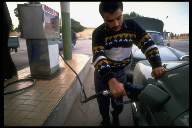 Convenience store gas pumps