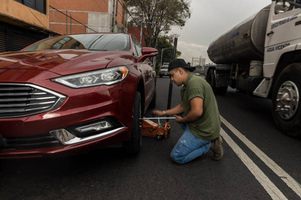 Car tire replacement service