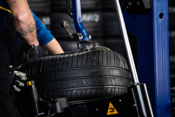 Professional tire installation service