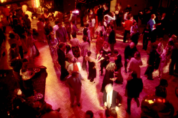 Crowded nightclub dance floor