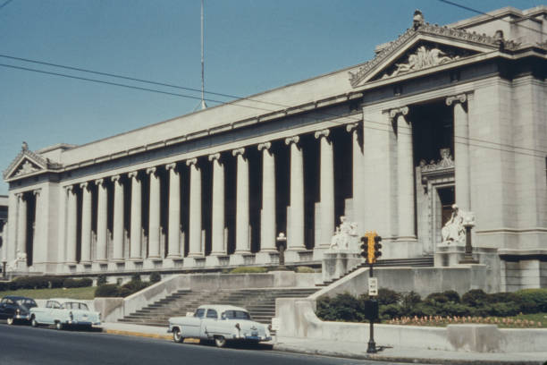 Historic courthouse facade