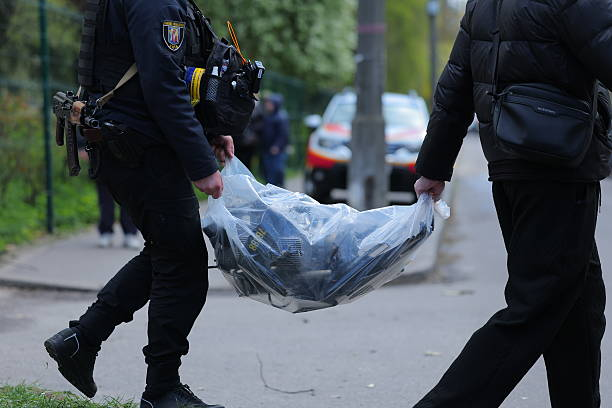 Police at crash scene