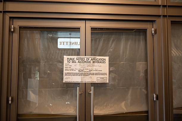 Liquor store storefront