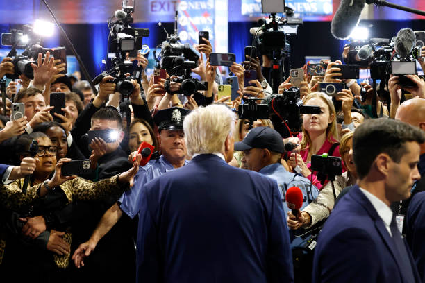 Reporter at press conference