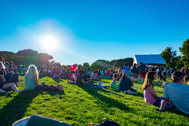 Outdoor park concert