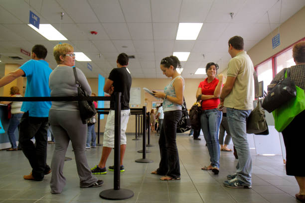 DMV service counter
