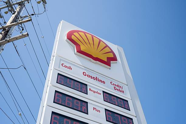 Gas station price sign