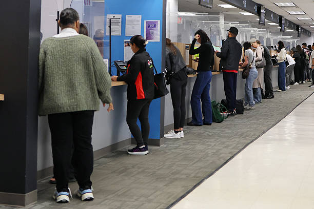 Applicant at permit counter