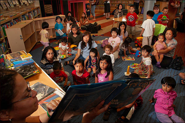 Reading at public library