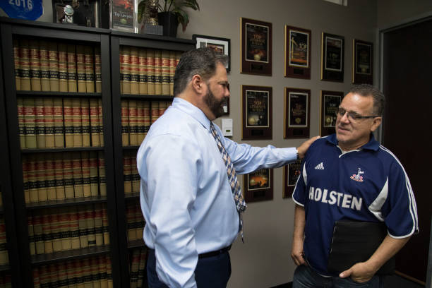 Attorney meeting client