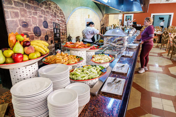 Hotel breakfast buffet