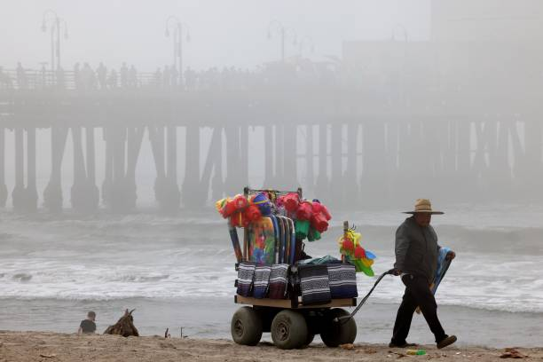 Foggy Santa Monica Pier